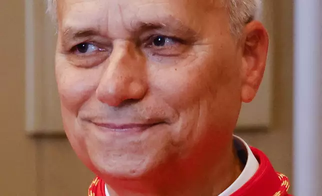 FILE - Cardinal Robert Francis Prevost, prefect of the Dicastery for Bishops, poses for a photo in St. Peter's Square at the Vatican, Sept. 30, 2023. (AP Photo/Riccardo De Luca, File)