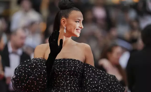 Irina Shayk poses for photographers during the opening ceremony red carpet of the 78th international film festival, Cannes, southern France, Tuesday, May 13, 2025. (Photo by Scott A Garfitt/Invision/AP)