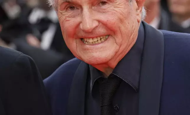 Claude Lelouch poses for photographers during the opening ceremony red carpet of the 78th international film festival, Cannes, southern France, Tuesday, May 13, 2025. (Photo by Joel C Ryan/Invision/AP)