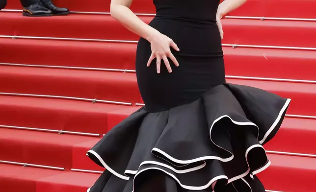 Nava Mau poses for photographers during the opening ceremony red carpet of the 78th international film festival, Cannes, southern France, Tuesday, May 13, 2025. (Photo by Joel C Ryan/Invision/AP)