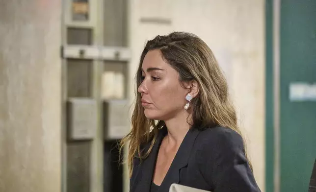 Mimi Haley walks outside Manhattan Supreme Court on Wednesday, April 30, 2025 in New York. (Curtis Means/Pool Photo via AP)