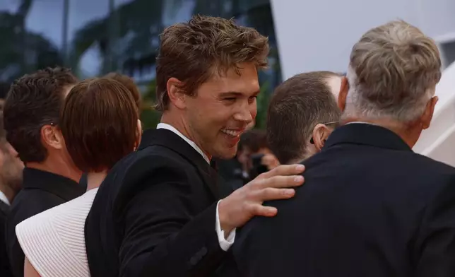Austin Butler poses for photographers upon arrival at the premiere of the film 'Eddington' at the 78th international film festival, Cannes, southern France, Friday, May 16, 2025. (Photo by Joel C Ryan/Invision/AP)