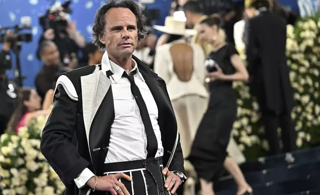 Walton Goggins attends The Metropolitan Museum of Art's Costume Institute benefit gala celebrating the opening of the "Superfine: Tailoring Black Style" exhibition on Monday, May 5, 2025, in New York. (Photo by Evan Agostini/Invision/AP)