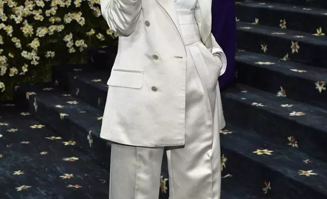 Madonna attends The Metropolitan Museum of Art's Costume Institute benefit gala celebrating the opening of the "Superfine: Tailoring Black Style" exhibition on Monday, May 5, 2025, in New York. (Photo by Evan Agostini/Invision/AP)