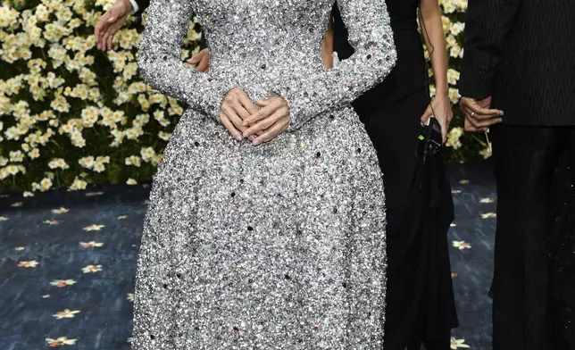 Pamela Anderson attends The Metropolitan Museum of Art's Costume Institute benefit gala celebrating the opening of the "Superfine: Tailoring Black Style" exhibition on Monday, May 5, 2025, in New York. (Photo by Evan Agostini/Invision/AP)