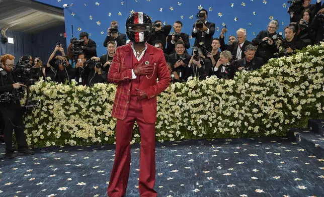 Damson Idris attends The Metropolitan Museum of Art's Costume Institute benefit gala celebrating the opening of the "Superfine: Tailoring Black Style" exhibition on Monday, May 5, 2025, in New York. (Photo by Evan Agostini/Invision/AP)
