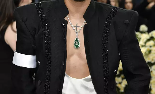 Evan Ross attends The Metropolitan Museum of Art's Costume Institute benefit gala celebrating the opening of the "Superfine: Tailoring Black Style" exhibition on Monday, May 5, 2025, in New York. (Photo by Evan Agostini/Invision/AP)