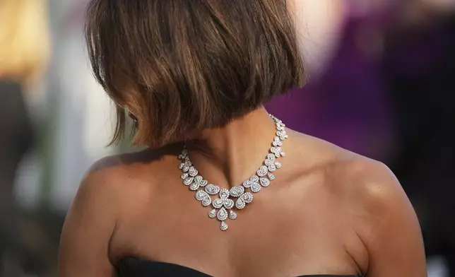 Halle Berry poses for photographers upon arrival at the premiere of the film 'Mission: Impossible - The Final Reckoning' at the 78th international film festival, Cannes, southern France, Wednesday, May 14, 2025. (Photo by Lewis Joly/Invision/AP)