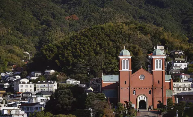 The Urakami Cathedral is seen in Nagasaki, southern Japan, Nov. 16, 2019. (AP Photo/Eugene Hoshiko, File)