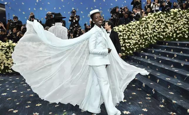 Lupita Nyong'o attends The Metropolitan Museum of Art's Costume Institute benefit gala celebrating the opening of the "Superfine: Tailoring Black Style" exhibition on Monday, May 5, 2025, in New York. (Photo by Evan Agostini/Invision/AP)