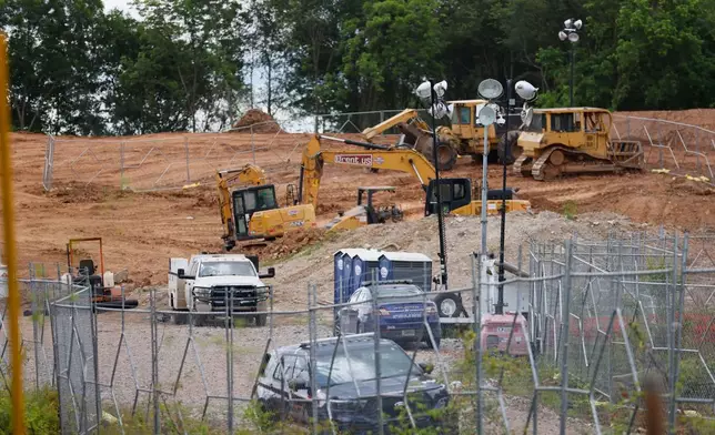 FILE - Bulldozers and heavy trucks are clearing the future site of the Atlanta Public Safety Training Center, May 30, 2023, in Atlanta. (Miguel Martinez/Atlanta Journal-Constitution via AP, File)