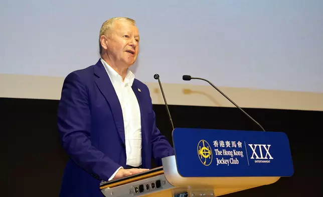 Winfried Engelbrecht-Bresges, CEO of The Hong Kong Jockey Club announces the strategic partnership between the Club and XIX Entertainment.