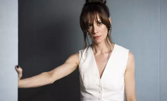 Chloe Pirrie poses for portrait photographs to promote the television series "Dept. Q" on Tuesday, May 27, 2025, in London. (Photo by Scott A Garfitt/Invision/AP)