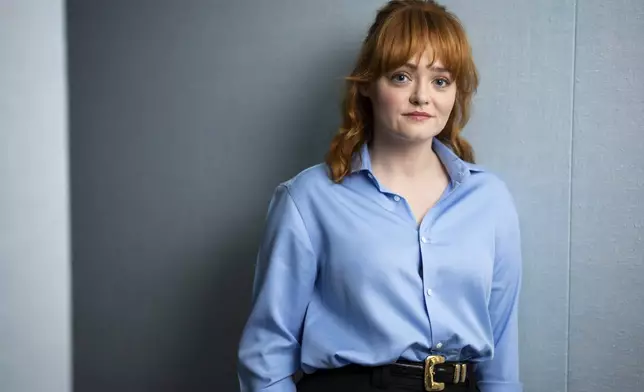 Leah Byrne poses for portrait photographs to promote the television series "Dept. Q" on Tuesday, May 27, 2025, in London. (Photo by Scott A Garfitt/Invision/AP)