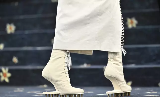 Wendi Deng Murdoch attends The Metropolitan Museum of Art's Costume Institute benefit gala celebrating the opening of the "Superfine: Tailoring Black Style" exhibition on Monday, May 5, 2025, in New York. (Photo by Evan Agostini/Invision/AP)