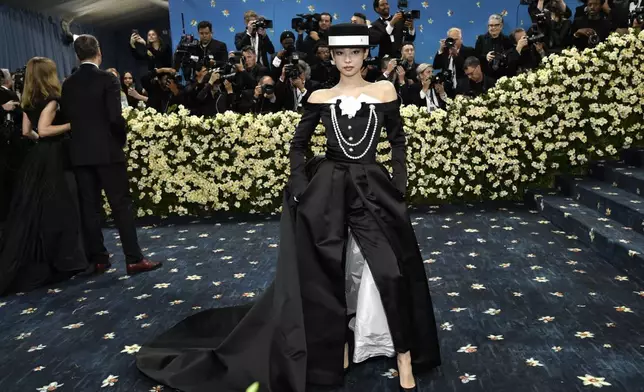 Jennie attends The Metropolitan Museum of Art's Costume Institute benefit gala celebrating the opening of the "Superfine: Tailoring Black Style" exhibition on Monday, May 5, 2025, in New York. (Photo by Evan Agostini/Invision/AP)