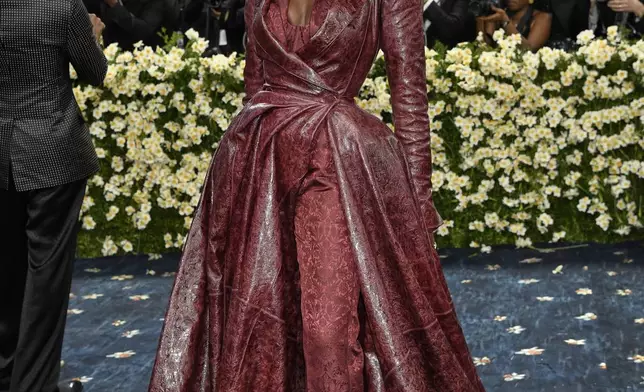 Jodie Turner-Smith attends The Metropolitan Museum of Art's Costume Institute benefit gala celebrating the opening of the "Superfine: Tailoring Black Style" exhibition on Monday, May 5, 2025, in New York. (Photo by Evan Agostini/Invision/AP)