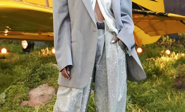 Nathalie Emmanuel poses for photographers upon arrival at the premiere of the film 'Mission: Impossible - The Final Reckoning' on Thursday, May 15, 2025, in London. (Photo by Alberto Pezzali/Invision/AP)