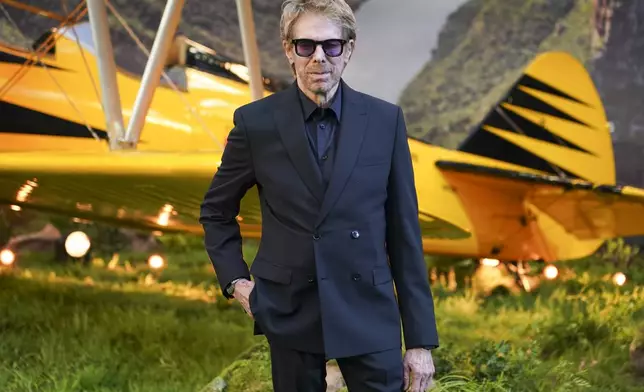 Jerry Bruckheimer poses for photographers upon arrival at the premiere of the film 'Mission: Impossible - The Final Reckoning' on Thursday, May 15, 2025, in London. (Photo by Alberto Pezzali/Invision/AP)
