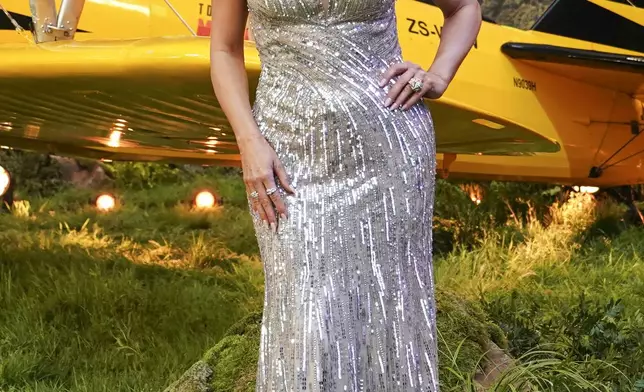 Hannah Waddingham poses for photographers upon arrival at the premiere of the film 'Mission: Impossible - The Final Reckoning' on Thursday, May 15, 2025, in London. (Photo by Alberto Pezzali/Invision/AP)