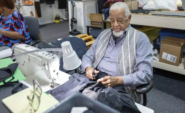 Master tailor, Jim "Gentleman Jim" McFarland, poses for a portrait on Friday, May 2, 2025, in Atlanta. (Photo by Paul R. Giunta/Invision/AP)