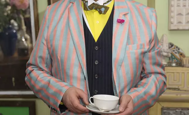 Cultural and architectural historian Michael Henry Adams poses for a portrait on Thursday, May 1, 2025, in New York. (AP Photo/Gary Gerard Hamilton)