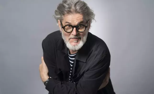 Children's book author Mo Willems poses for a portrait on April 22, 2025, in New York. (AP Photo/Gary Gerard Hamilton)
