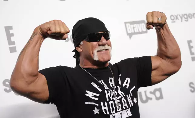 FILE - Hulk Hogan attends the NBCUniversal Cable Entertainment 2015 Upfront at The Jacob Javits Center on May 14, 2015, in New York. (Photo by Evan Agostini/Invision/AP, File)