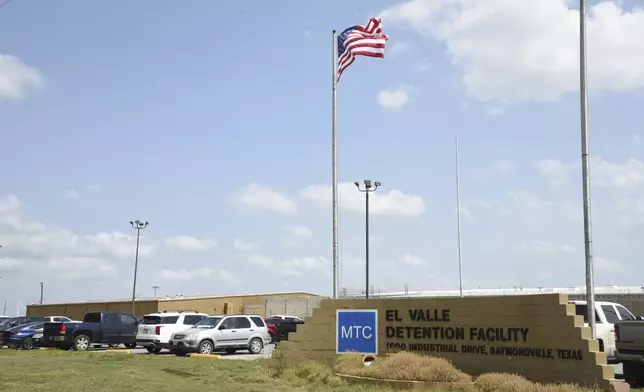 The El Valle Detention Center in Raymondville, Texas is pictured, Thursday, May 1, 2025, after a federal judge in the district barred the Trump administration from deporting any Venezuelans at the south Texas detention center under the Alien Enemies Act, an 18th-century wartime law. (AP Photo/Valerie Gonzalez)