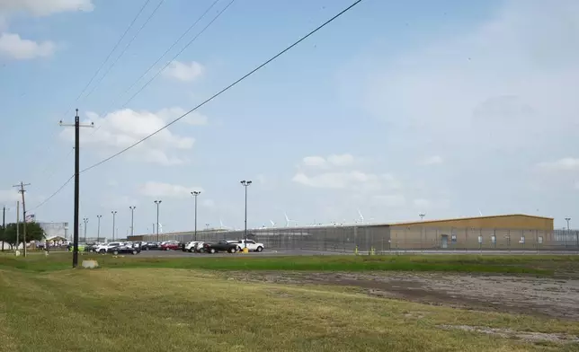The El Valle Detention Center in Raymondville, Texas is pictured, Thursday, May 1, 2025, after a federal judge in the district barred the Trump administration from deporting any Venezuelans at the south Texas detention center under the Alien Enemies Act, an 18th-century wartime law. (AP Photo/Valerie Gonzalez)