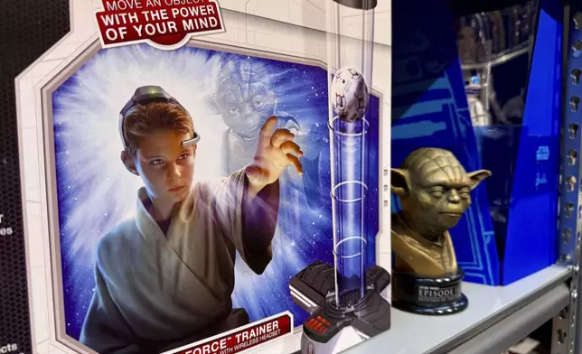 A collection of “Star Wars” memorabilia is displayed at Rancho Obi-Wan, a nonprofit museum in Petaluma, Calif., on Thursday, May 1, 2025. (AP Photo/Haven Daley)