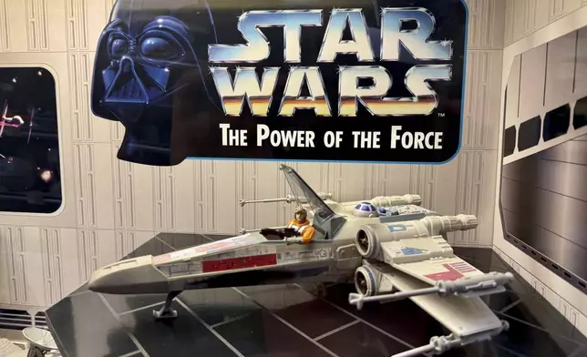 A collection of “Star Wars” memorabilia is displayed at Rancho Obi-Wan, a nonprofit museum in Petaluma, Calif., on Thursday, May 1, 2025. (AP Photo/Haven Daley)