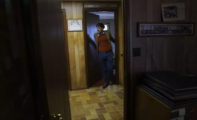 Nathan Rees, a committee member and Sacred Harp museum curator, at The Sacred Harp Publishing Company and Museum in Carrolton, Ga., on Friday, March 21, 2025. (AP Photo/Jessie Wardarski)