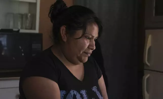 Tarahumara Indigenous woman Gloria Vega, 29, sits at her home after recovering from measles in Cuauhtemoc, Mexico, Thursday, May 1, 2025. (AP Photo/Martin Silva Rey)