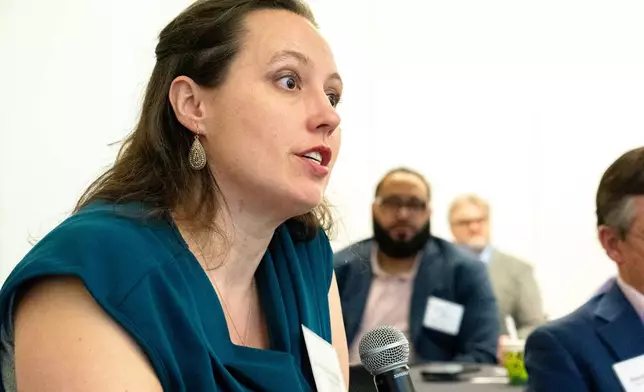 Kirsten Feyling, vice president of development and engagement, Elizabeth Dole Foundation, attends the “Advancing Pro Bono Legal Support for Veterans” law clinic event in Washington, D.C., on May 2, 2025.