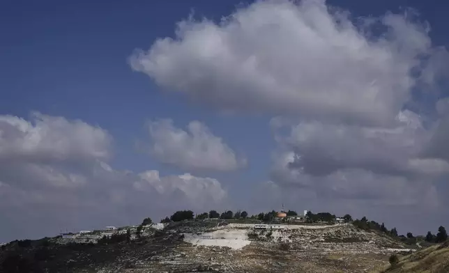 A view of the West Bank Israeli outpost of Homesh on Thursday, May 29, 2025. (AP Photo/Majdi Mohammed)