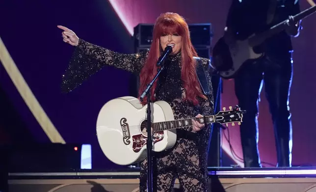 Wynonna Judd performs "Why Not Me" during the 60th annual Academy of Country Music Awards on Thursday, May 8, 2025, in Frisco, Texas. (AP Photo/Chris Pizzello)