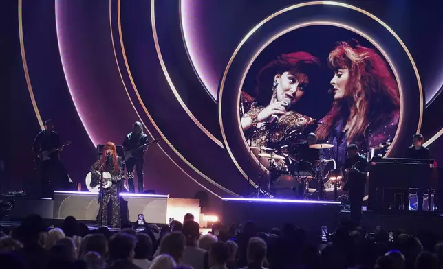 Wynonna Judd performs "Why Not Me" during the 60th annual Academy of Country Music Awards on Thursday, May 8, 2025, in Frisco, Texas. (AP Photo/Chris Pizzello)