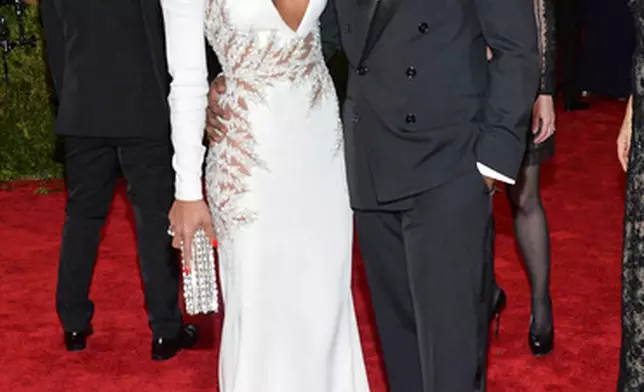 FILE - Cassie Ventura, left and Sean Combs appear at The Metropolitan Museum of Art's Costume Institute benefit gala on May 4, 2015, in New York. (Photo by Evan Agostini/Invision/AP, File)