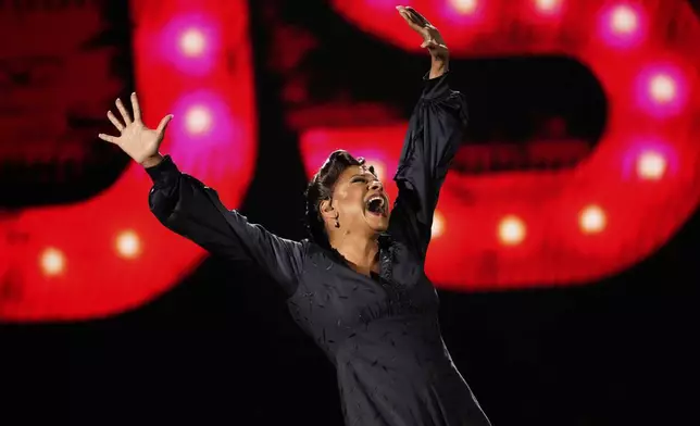 Audra McDonald performs "Rose's Turn" from "Gypsy" during the 78th Tony Awards on Sunday, June 8, 2025, at Radio City Music Hall in New York. (Photo by Charles Sykes/Invision/AP)