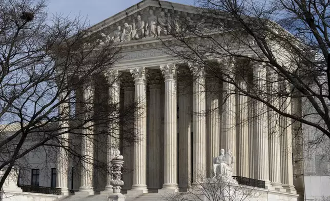 FILE - The Supreme Court is seen on Capitol Hill in Washington, Dec. 17, 2024. (AP Photo/J. Scott Applewhite, File)