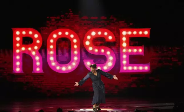 Audra McDonald performs "Rose's Turn" from "Gypsy" during the 78th Tony Awards on Sunday, June 8, 2025, at Radio City Music Hall in New York. (Photo by Charles Sykes/Invision/AP)