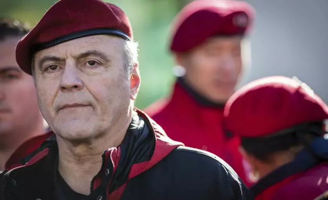 FILE - Guardian Angel founder Curtis Sliwa attends a news conference held on 8th Avenue in Sunset Park, in Brooklyn, in New York, Dec. 10, 2022. (AP Photo/Stefan Jeremiah, File)