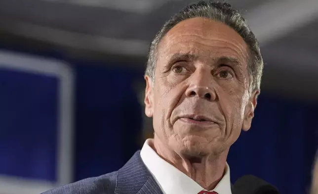 Mayoral candidate Andrew Cuomo speaks to supporters during a Democratic primary watch party, Tuesday, June 24, 2025, in New York. (AP Photo/Yuki Iwamura)
