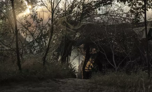 In this photo taken on June 14, 2025 and provided by Ukraine's 24th Mechanized Brigade press service, a 155mm M109 howitzer fires towards Russian army positions near Chasiv Yar, Donetsk region, Ukraine, Saturday, June 14, 2025. (Oleg Petrasiuk/Ukraine's 24th Mechanized Brigade via AP)