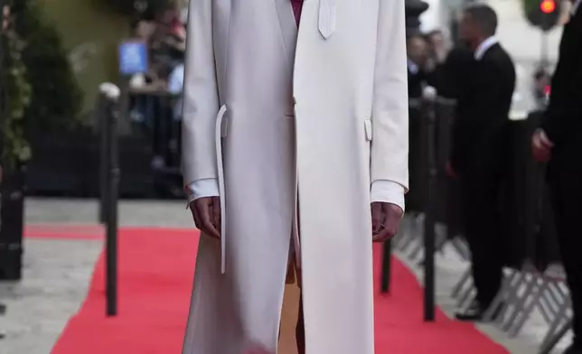 A model wears a creation as part of the men's Kenzo Spring-Summer 2026 collection, that was presented in Paris, Friday, June 27, 2025. (AP Photo/Michel Euler)