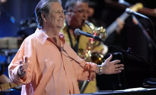 FILE - Brian Wilson performs as part of Nissan Live Sets on Yahoo! Music in Los Angeles, Wednesday, July 30, 2008. (AP Photo/Chris Pizzello, File)