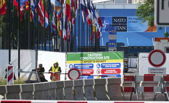Security ahead of the NATO summit in The Hague, Netherlands, Wednesday, June 18, 2025. (AP Photo/Peter Dejong)