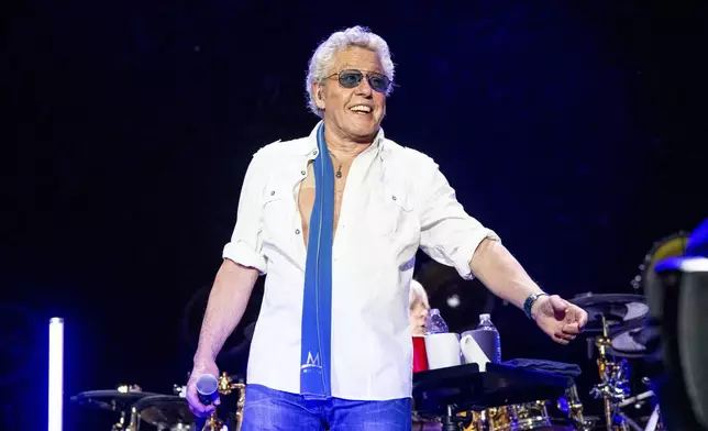 FILE - Roger Daltrey of The Who performs at TQL Stadium on Sunday, May 15, 2022, in Cincinnati. (Photo by Amy Harris/Invision/AP, file)