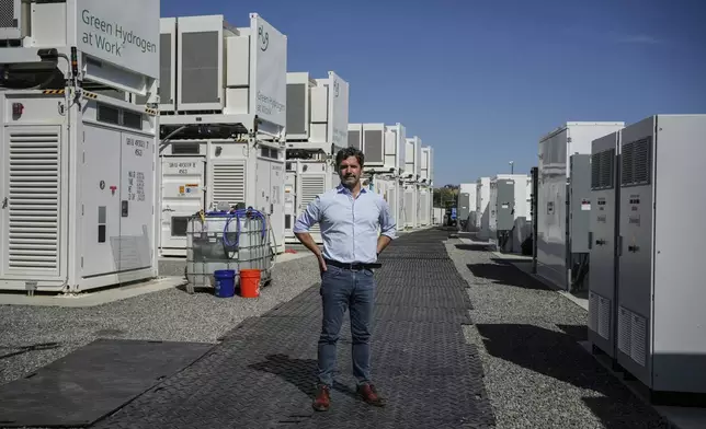 Energy Vault CEO Robert Piconi poses for a portrait Tuesday, May 27, 2025, in Calistoga, Calif. Energy Vault is creating an emergency power system that relies on hydrogen and battery storage. (AP Photo/Annika Hammerschlag)